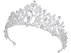 Corona Nupcial Con Forma De Rama Para Niña, Tiara Deslumbrante Para La Novia