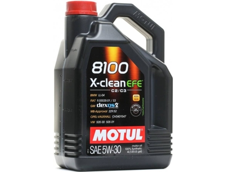 Lubricante MOTUL 8100 X-Clean EFE C2/C3 5W30 (5L)