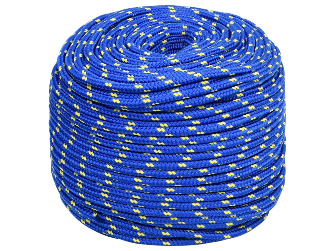 Cuerda De Barco Polipropileno Azul 10 Mm 500 M