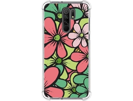 Carcasa Xiaomi Redmi 9 TUMUNDOSMARTPHONE Dibujos Antigolpes Flores 02 Multicolor