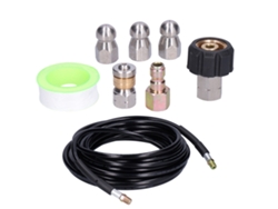 Kit De Limpieza De Cañerías Para Lavadora De Presión Con Manguera 10m