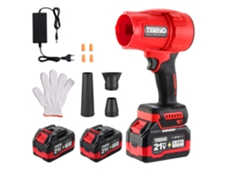 Soplador De Hojas Inalámbrico Teeno |21v |con 2 Baterías De 6,0 Ah |velocidad Del Viento Hasta 116 Km/h |35.000 Rpm