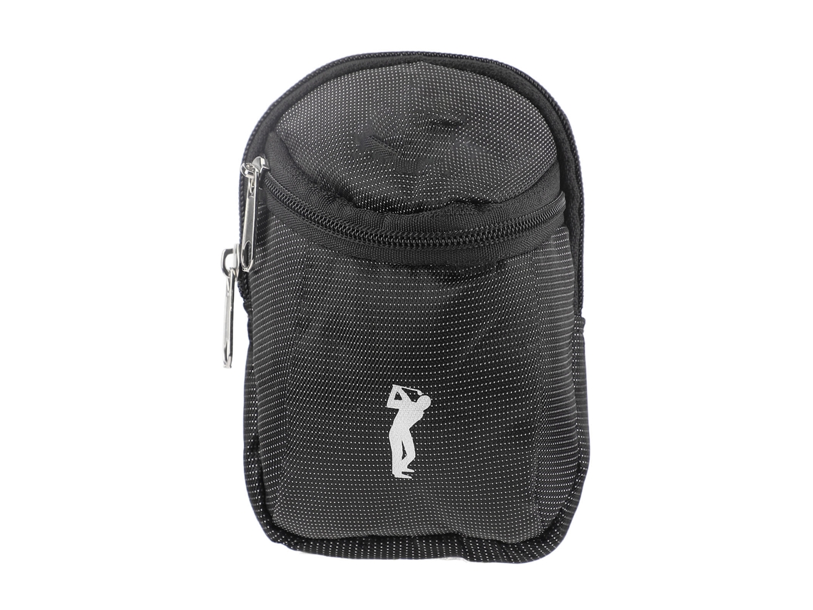 2026-bolsa Mini De Golf Portátil De Nylon Para Pelotas, Bolsa Cintura Pequeña Para Golfistas Deportes Al Aire Libre Negro