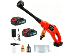 Pistola de lavado a alta presión de 18 V (incluye 2 baterías) — Ideal para coches, jardines y aceras