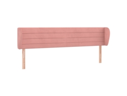 Cabecero de cama de terciopelo con solapas 203x23x78/88 cm Rosa MAISON EXCLUSIVE