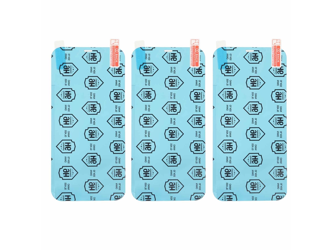 3 Protectores De Pantalla Pet 9h Antihuellas Nano A Prueba De Explosiones Para Ios 12 Pro Max