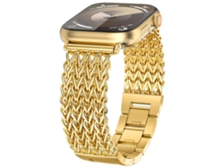 Correa para Apple Watch de 46/49/45/44 mm - Acero inoxidable trenzado con diseño de espiga