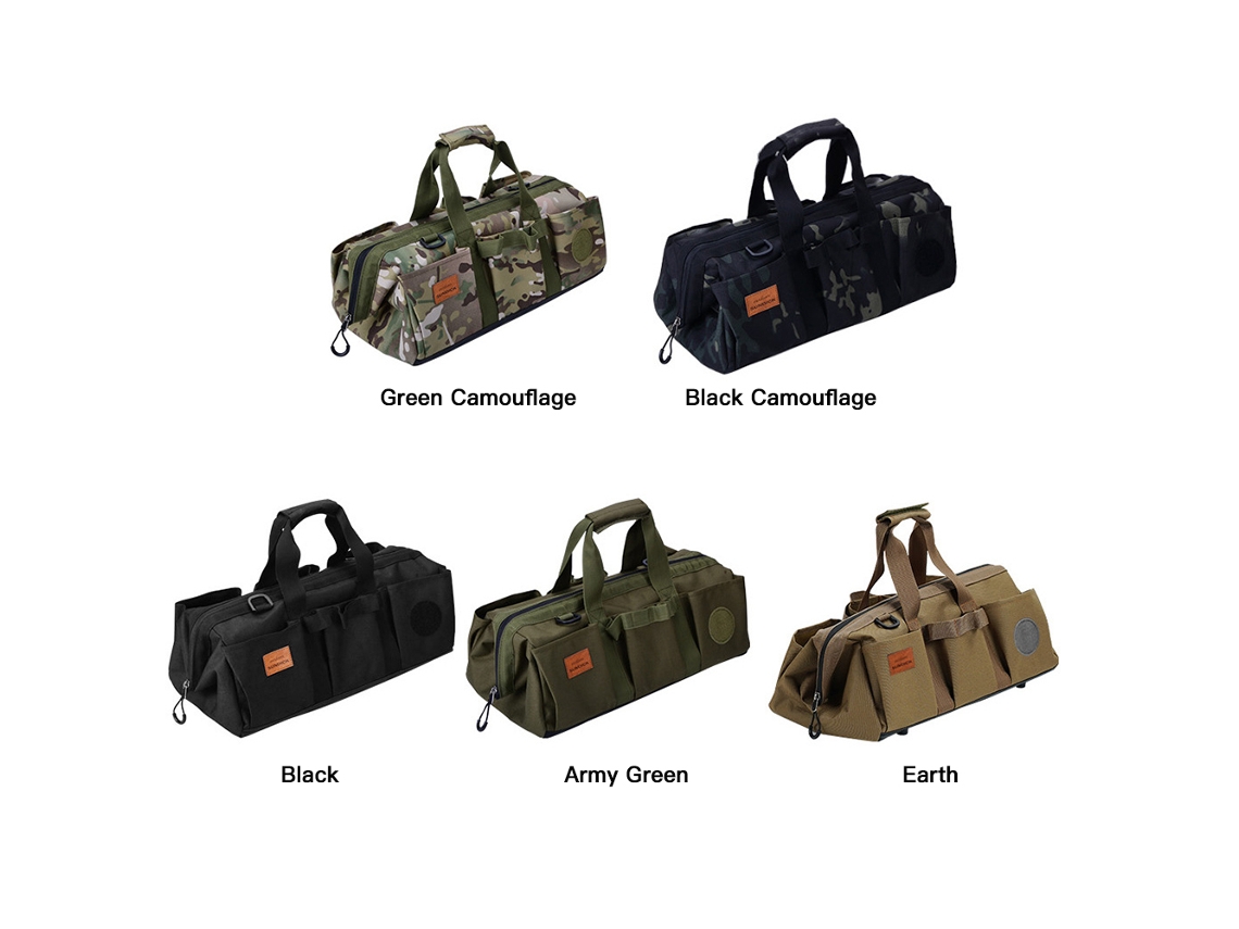 Bolsa De Herramientas Portátil E Impermeable Para Acampar, Con Organizador Y Espacio De Almacenamiento.