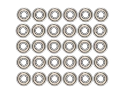 30 Rodamientos De Bolas 608zz, Rodamientos De Velocidad Metálicos De Doble Blindaje Para Monopatín Y Longboard Cuss