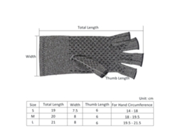 Guantes Sin Dedos Antideslizantes Para Aliviar El Dolor De La Artritis Y Del Túnel Carpiano Al Teclear.