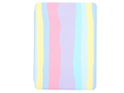 Capa protetora para e-book (Mão Holder, dobrável, colorida) Amazon Kindle Modelo 658 Young Version 2019 Reader Shell Arco-íris