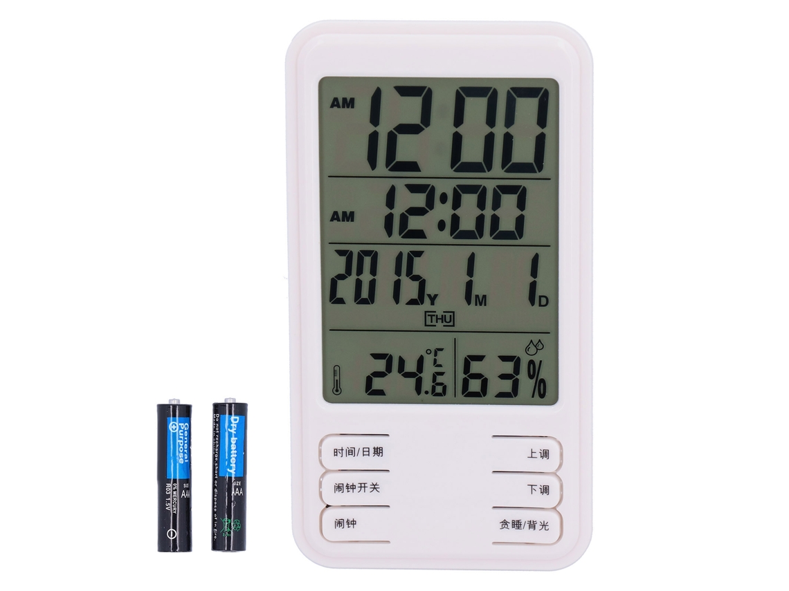 Medidor Digital De Temperatura Y Humedad De Alta Precisión Con Pantalla Electrónica Para Uso Doméstico.