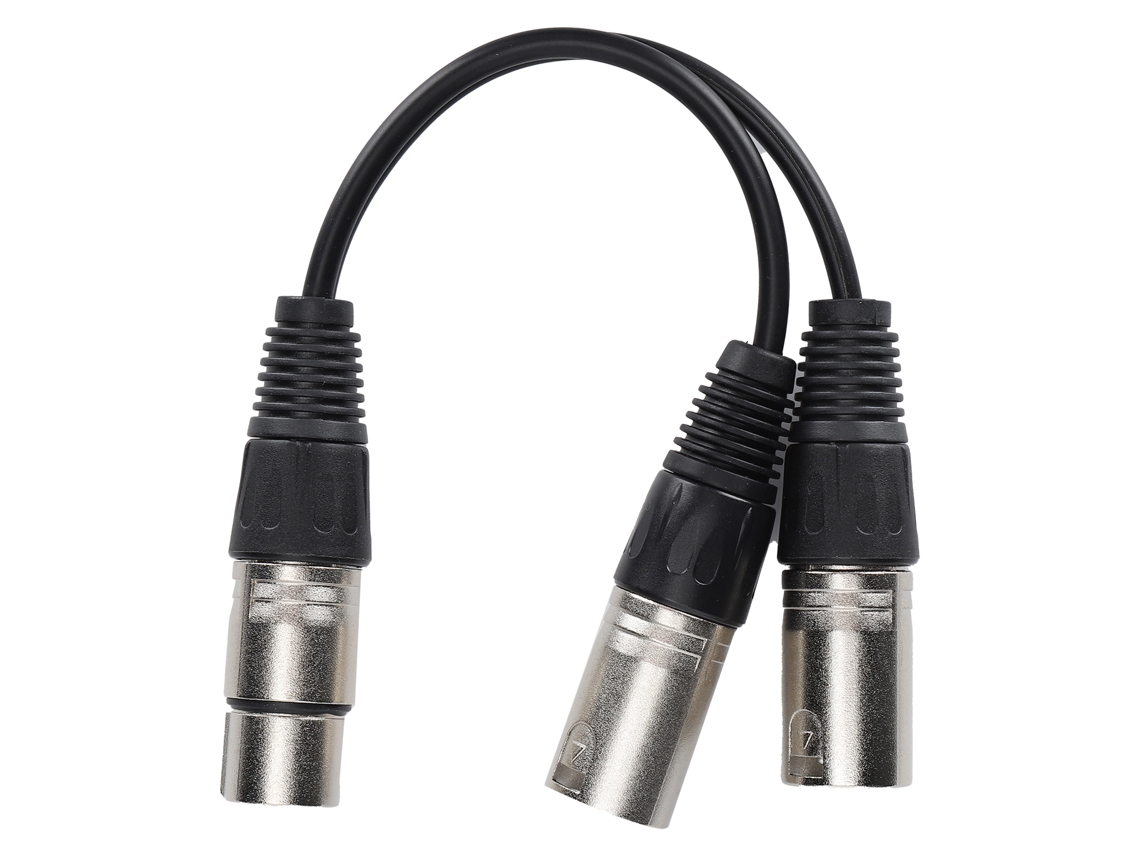 Cable Estéreo Balanceado Xlr Hembra A Doble Xlr Macho De 3 M Para Adaptador De Micrófono De Audio