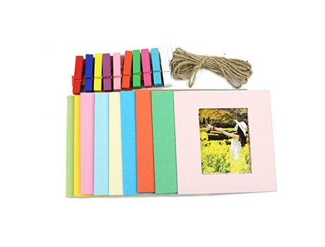 Marcador de Molduras de Álbum SLOWMOOSE para Fujifilm Instax-Mini 8 9 25 50 7S Adecuado para Fotos de Cerca de 3,9 Pulgadas (10 Piezas)