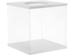 Besportble Caja De Sorteo Transparente Alipis Con Ranura Y Recolección De Donaciones Y Urna Para Votación D...