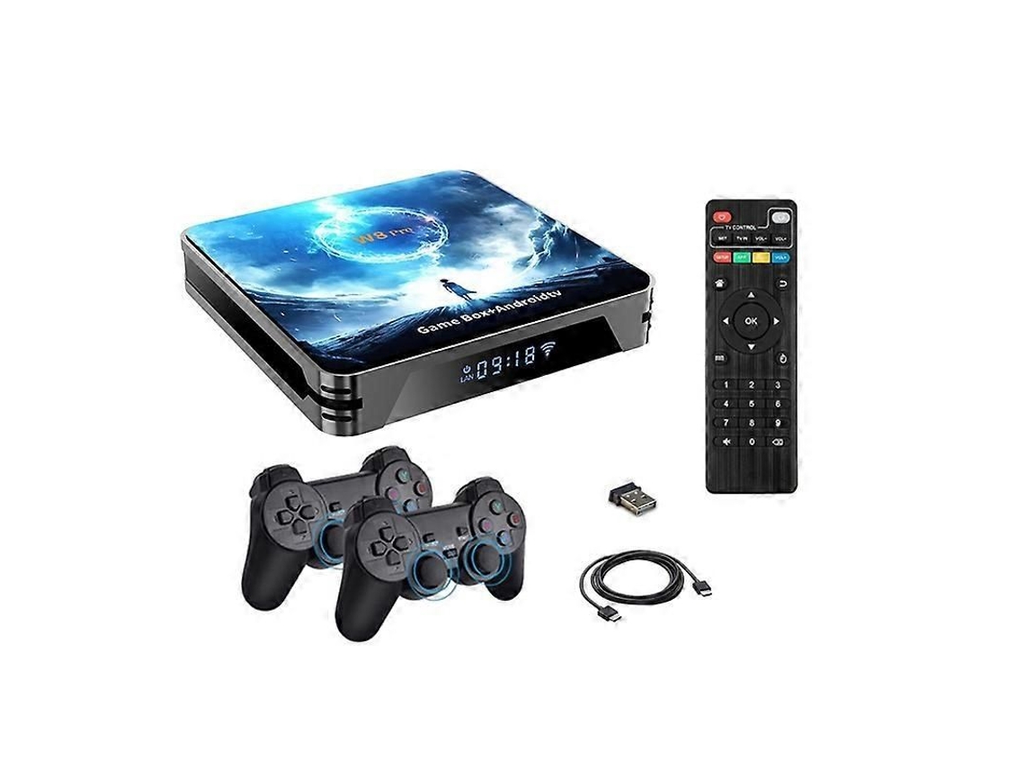 Consola de juegos retro GOKOCO W8pro de 64 g con sistema dual, resolución HD, joystick inalámbrico y más de 36.000 juegos.