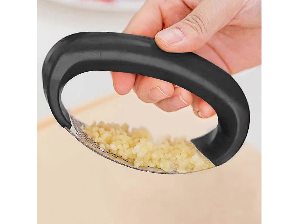 1 Prensa de ajos manual de acero inoxidable para uso doméstico, dispositivo para prensar ajos y jengibre, utensilio de cocina Rosewell