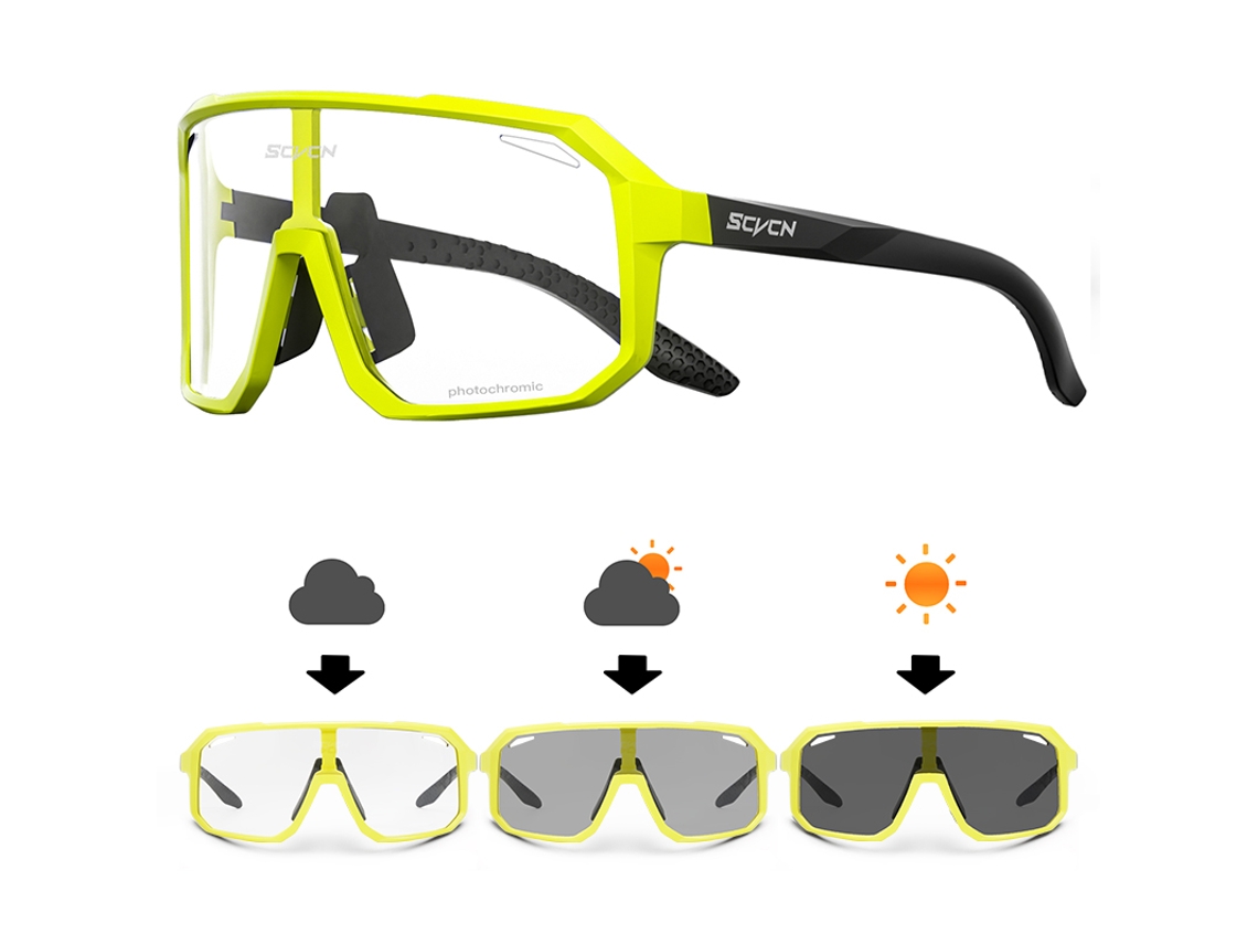 Gafas de ciclismo fotocromáticas unisex MDUG con protección UV400 y lentes antirreflejos TR90