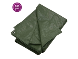 Lona VIDAXL Verde Polietileno (180g/m²6x12m)