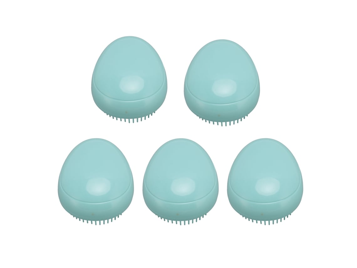 5pcs Peine De Pelo Huevo Cepillo Mango Redondo Para Uso Húmedo/seco Masaje Desenredar Estilo Portátil Hogar