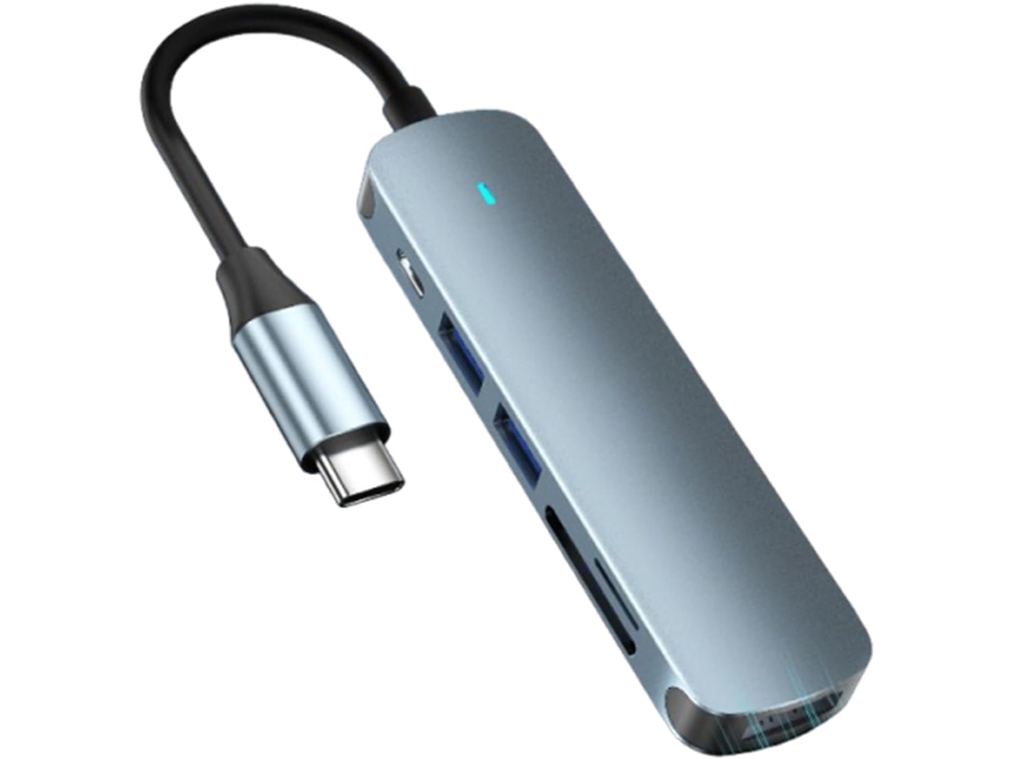 Hub USB-C para portátil, adaptador multipuerto SFUSHOS