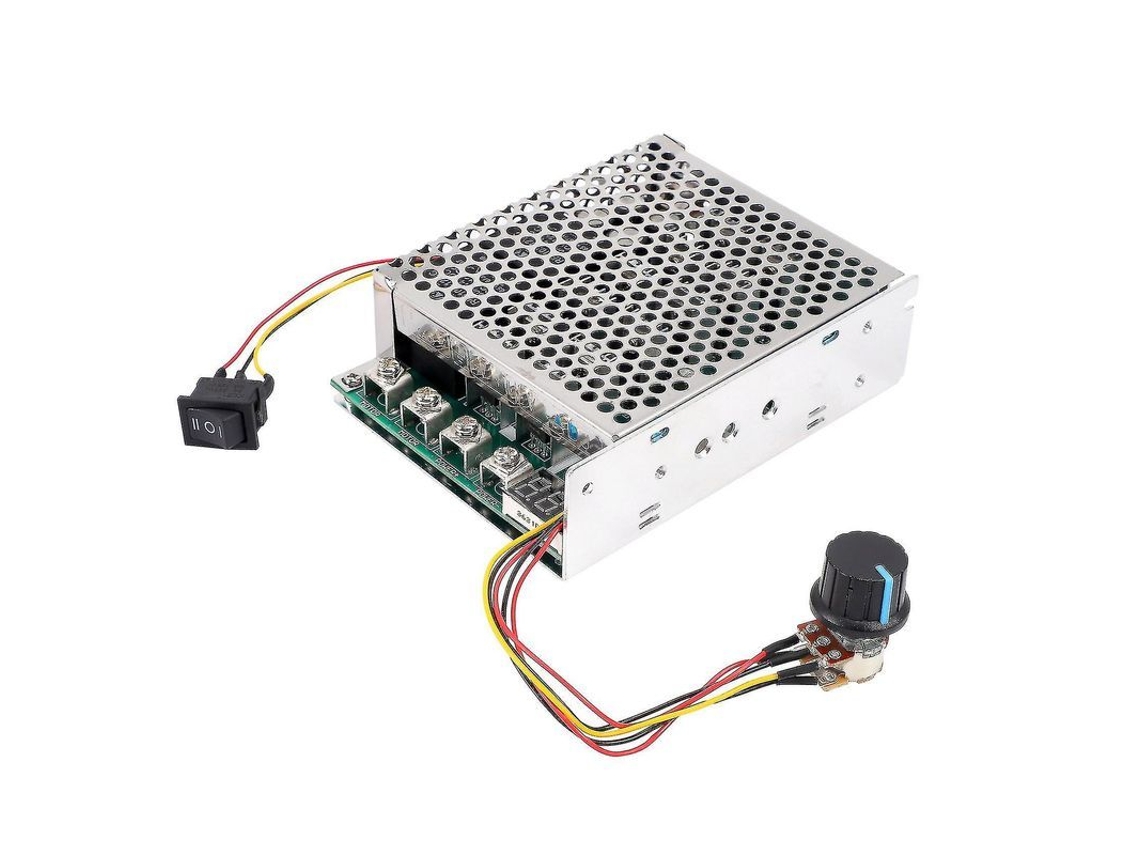Controlador De Velocidad Reversible Para Motor Cc Pwm 10-55v 100a 3000w Con Interruptor De Palanca