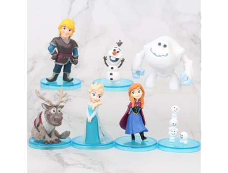 Muñeco GAATPOT 7Pcs/Set 5-11Cm High Quality Disney Frozen 2 Princess Elsa Anna Olaf Action Figure Doll Toy Set Girls Birthday Gifts Toy