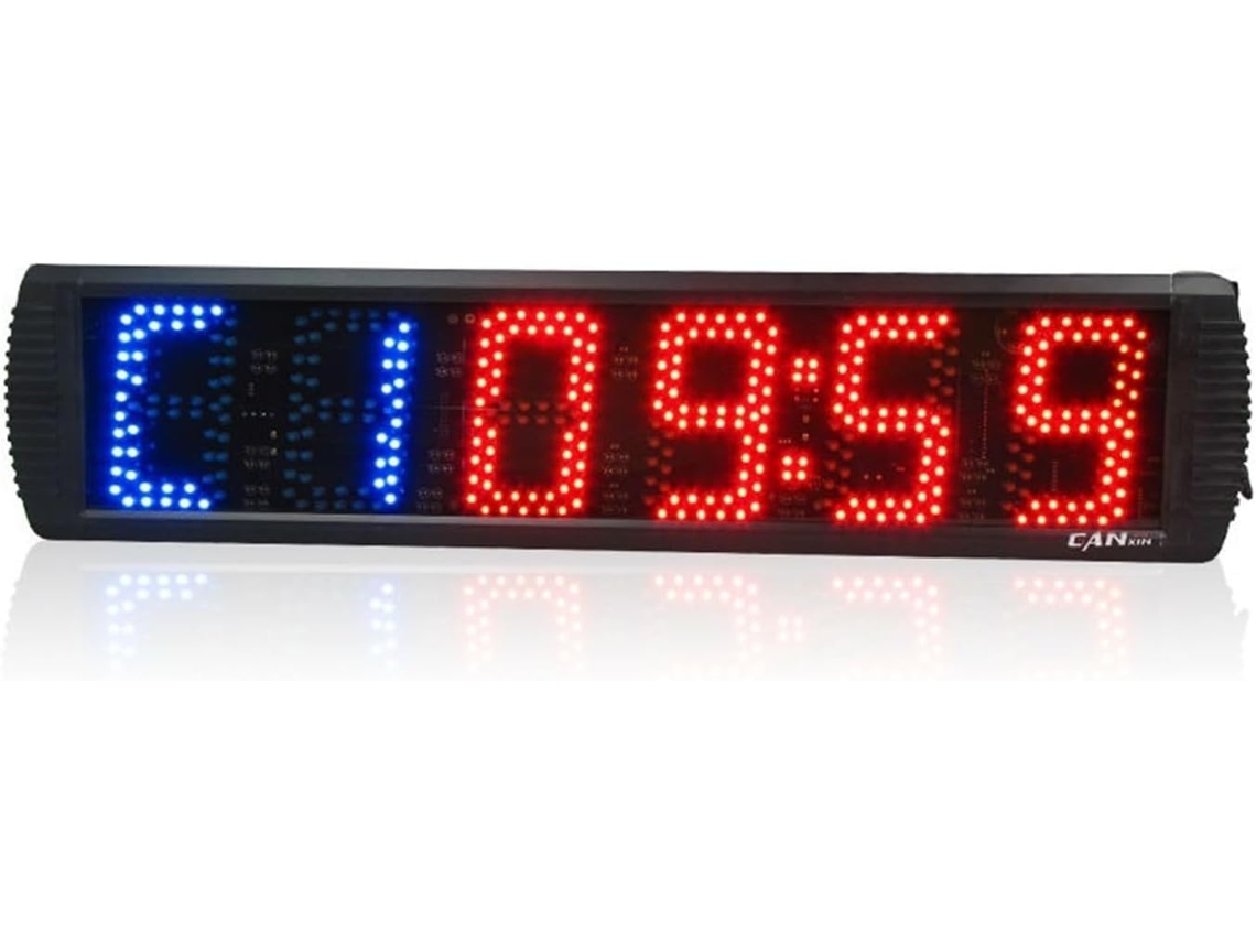Reloj Digital Led Extragrande De 5 Pulgadas Con Temporizador De Boxeo Y Cronómetro De Entrenamiento Interno.