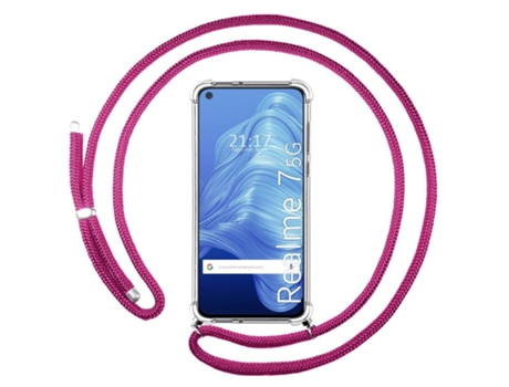 Carcasa Realme 7 5G TUMUNDOSMARTPHONE Colgante Rosa