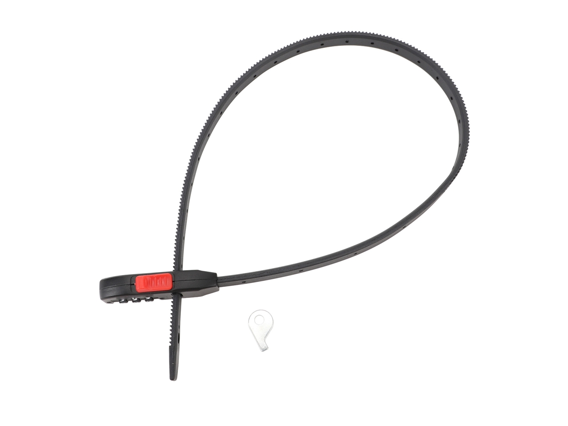 Vlrla-candado De Contraseña Para Bicicleta Compacto Antirrobo Cable Multifuncional Para Cascos Y Canastas