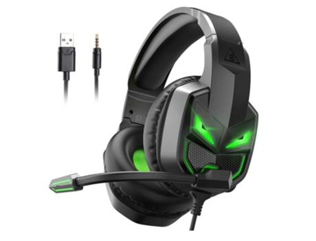 Auriculares con micrófono para videojuegos, cascos con cable para ordenador portátil Ps4, con micrófono, cancelación de ruido, conector de Audio de...