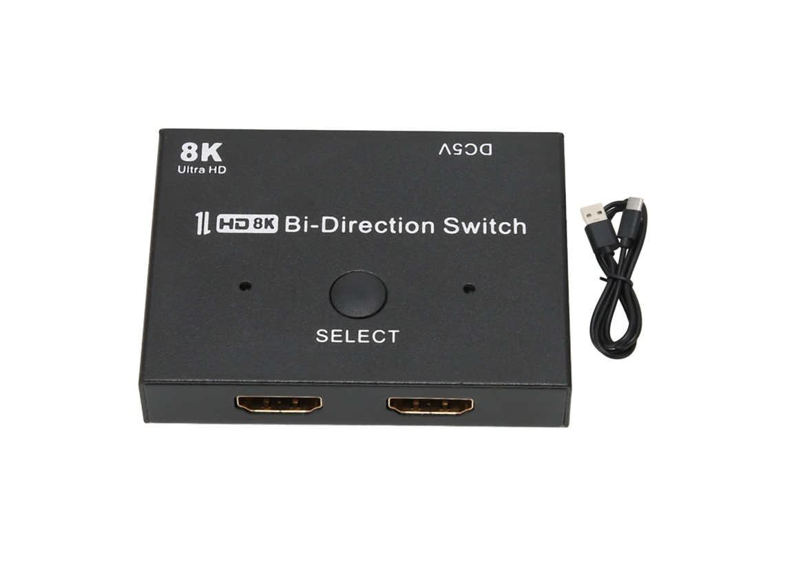Interfaz Multimedia Hd Bidireccional De 48 Gbps 2x1/1x2. Compatible Con 8k A 60 Hz Y 4k A 120 Hz.