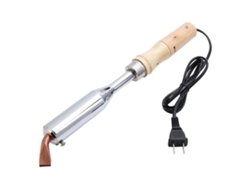 Soldador eléctrico de 200 W con punta de cepillo y mango de madera
