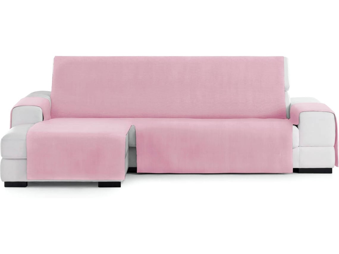 Funda Chaise Longue TODOPARAMICASA Levante Rosa (Brazo Izquierdo - Tela  - 240 cm)