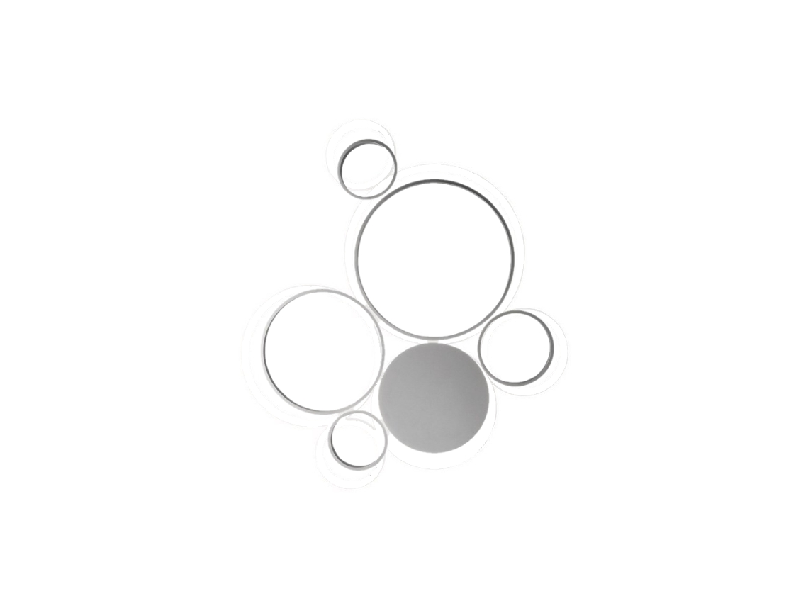 Lámpara de techo LED Pois-silver
