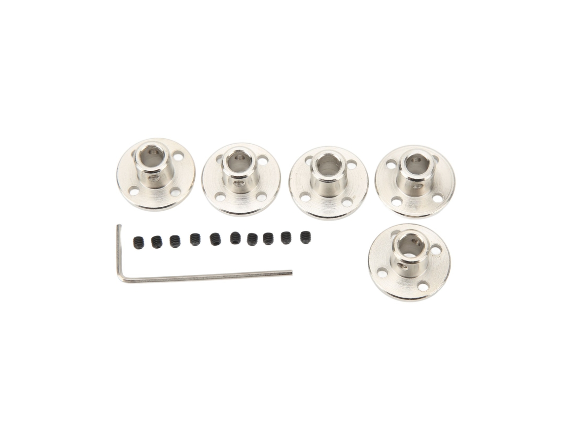 Acoplamiento De Eje De 5 Piezas Con Brida De 6 Mm, Conexión Rígida, Accesorio Para Motores De Modelos Rc.