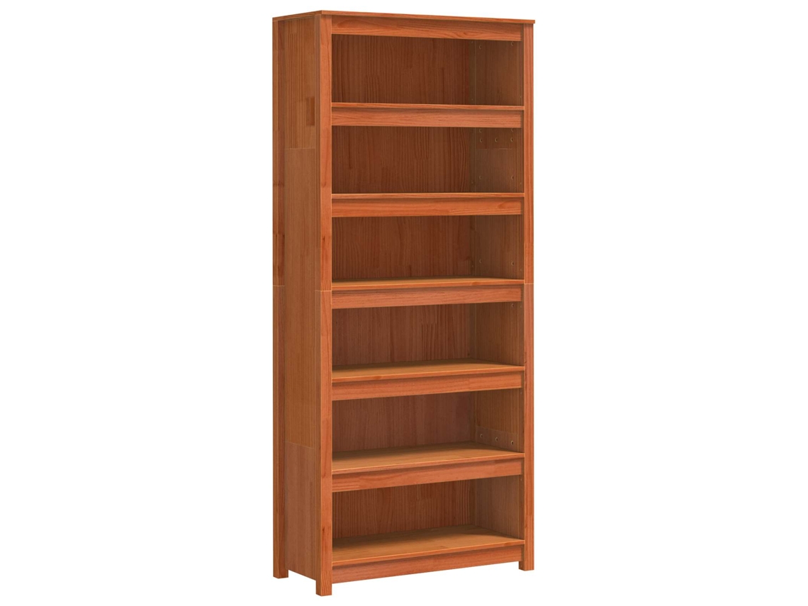Maison Exclusive - Librería Marrón Cera 80 X 35 X 183 Cm Madera De Pino Macizo