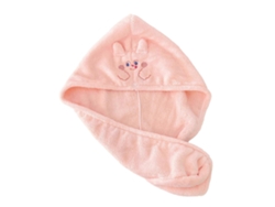 Toalla de pelo Rosewell Monsters con botón, de secado rápido, súper absorbente, para baño, color rosa.