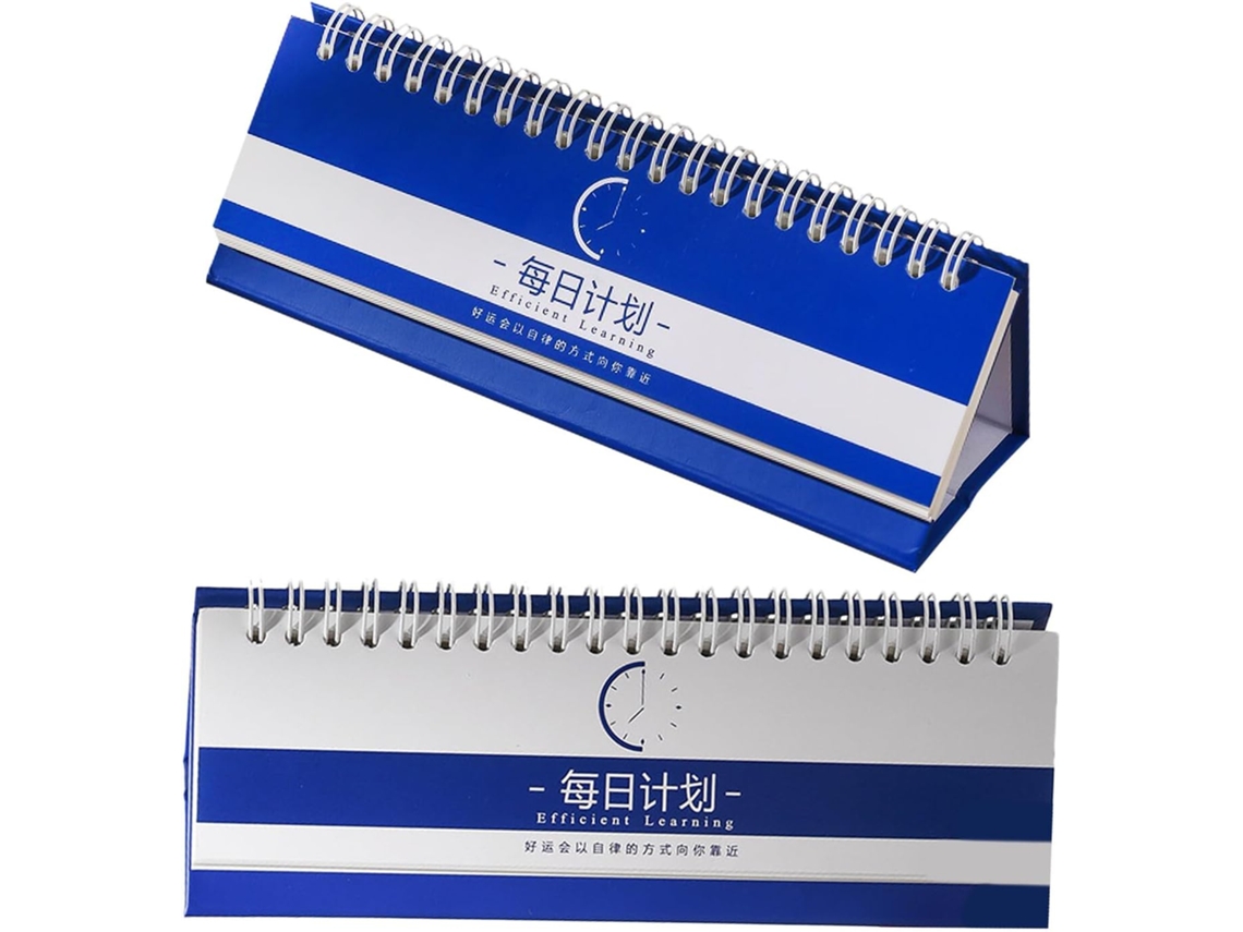 Juego De 2 Blocs De Notas/cuadernos En Blanco Para Lista De Tareas Diarias.