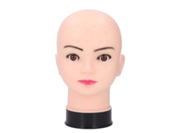 Cabeça De Boneco Sem Cabelo Para Treinamento De Maquiagem E Exibição De Perucas