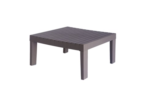 Mesita De Jardín Auxiliar Modular De Plástico Wini Taupe 656533 cm