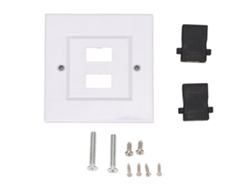 Interfaz De Panel De Pared Multimedia Hd De 2 Puertos, Acoplador De Extensión, 4k 60hz Hdr, Blanco 86x86mm
