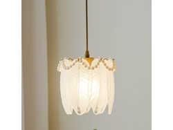 Lámpara Colgante Moderna Y Elegante Con Forma De Pluma De Cristal, Lámpara De Techo Colgante De Estilo Francés, Mini Araña Art Déco.