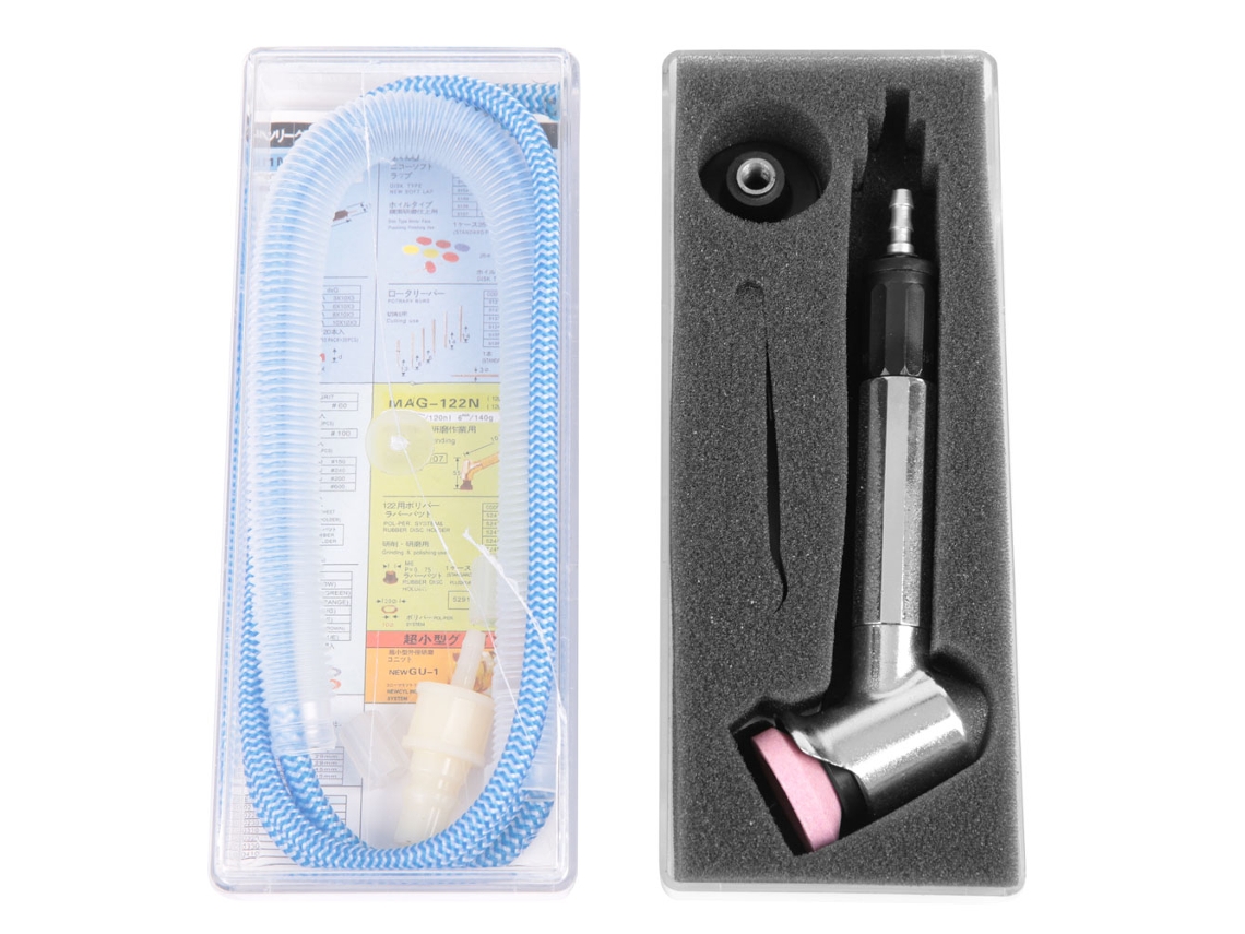 Kit De Amoladora Microneumática Con Pieza De Mano De Molino Neumático De Codo De 23500 Rpm Para Pulido Y Rectificado.
