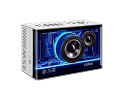 Altavoz Bluetooth 5.3 QD35 de 40 W con audio de alta resolución, cargador USB auxiliar Gan y efectos de luz Edifier (blanco)