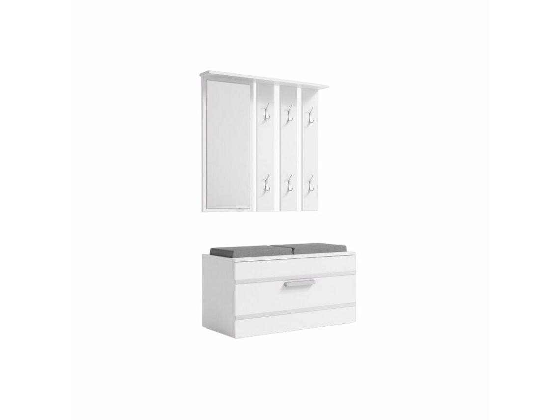 Recibidor TOP E SHOP GAR OPAL BIEL Blanco Plateado Laminado ABS