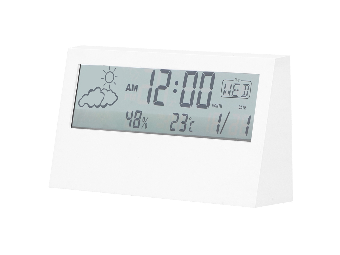 Reloj Electrónico Digital Con Alarma, Pantalla Led Clara, Indicador De Temperatura Y Humedad Para Uso Doméstico.