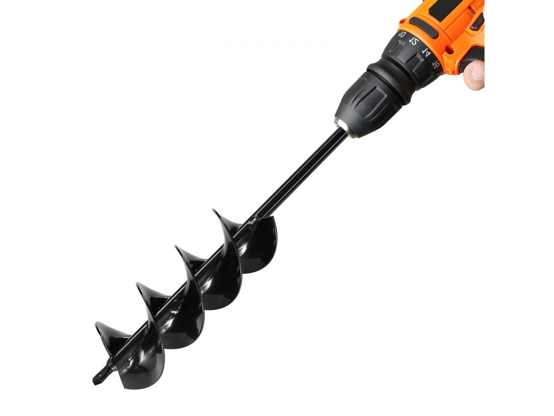 Broca de jardín de 8 x 41 cm para excavar y plantar Tekmaquinas