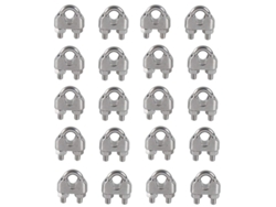 Abrazadera Para Cable De Acero Inoxidable 304, Tipo U, Tamaño M3, Para Cable De Acero De 3 Mm, 20 Unidades.