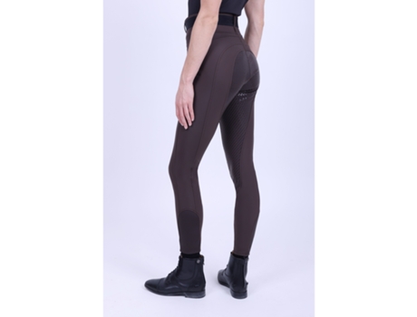 Leggings de Mujer para Equitación HV POLO Mallas Full Grip Marrón (36)